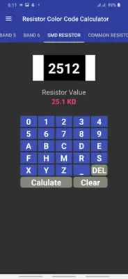 Resistor Color Code Calculator android App screenshot 4